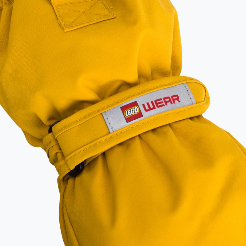 Guanti da sci per bambini LEGO Lwatlin 700 giallo 4