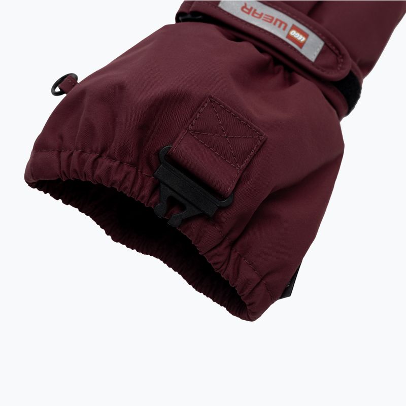 Guanti da sci per bambini LEGO Lwatlin 706 bordeaux 5