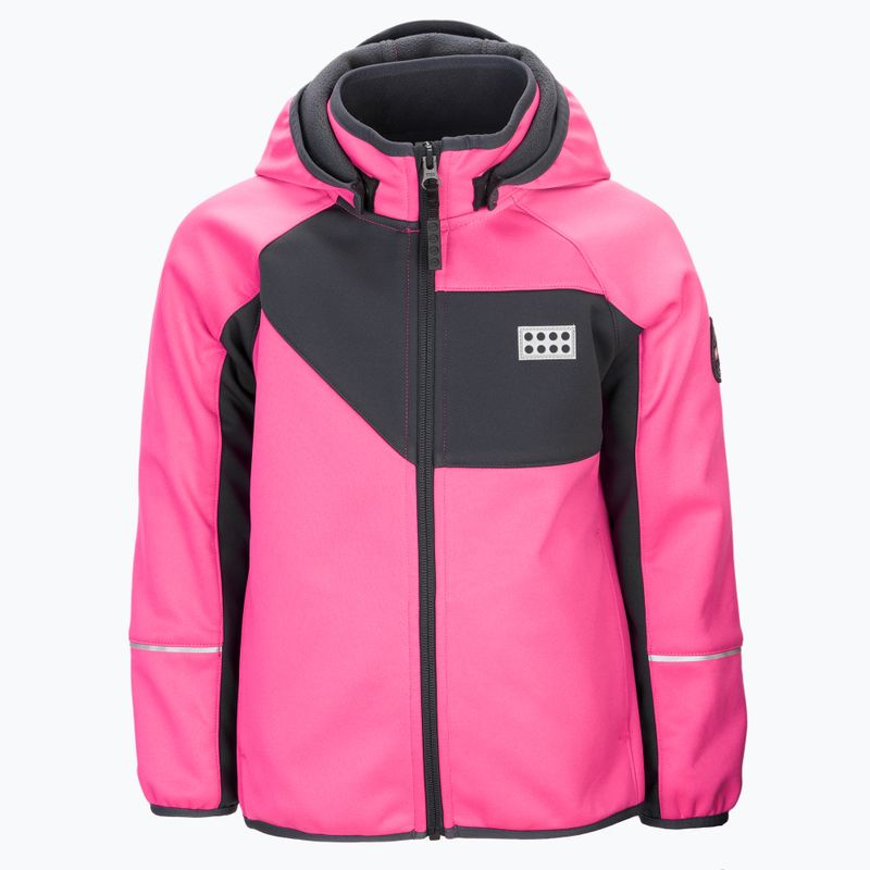 Giacca softshell per bambini LEGO Lwsky 762 rosa