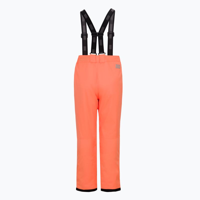 Pantaloni da sci per bambini LEGO Lwpayton 700 arancione neon 2