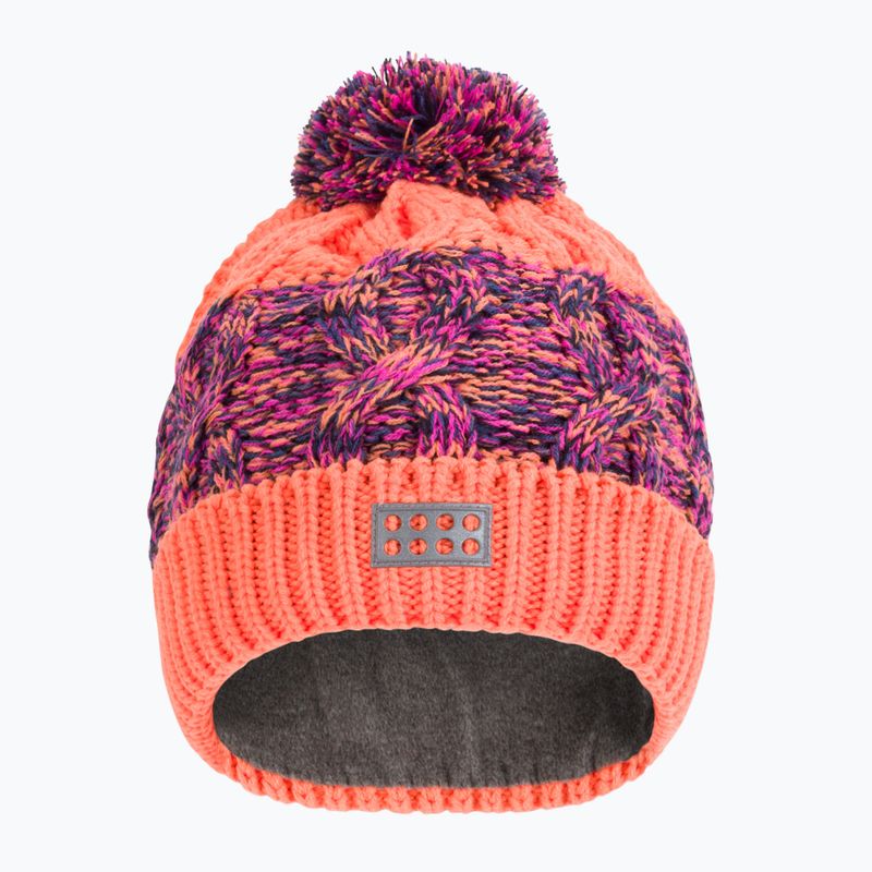 Berretto invernale LEGO Lwazun per bambini 713 arancione neon 2