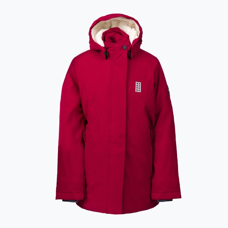 Giacca invernale da bambino LEGO Lwjaselle 701 rosso scuro