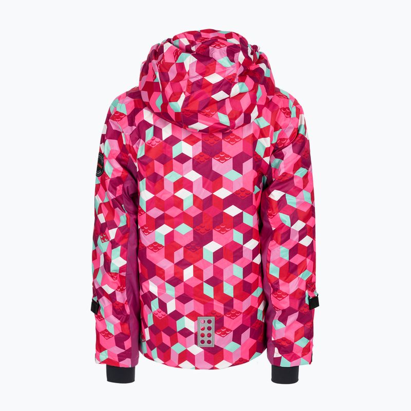 Giacca da sci per bambini LEGO Lwjested 704 rosa scuro 2