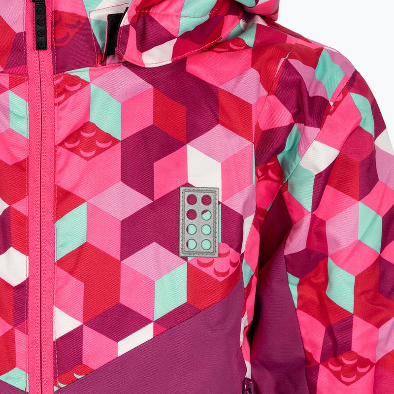 Giacca da sci per bambini LEGO Lwjested 704 rosa scuro 3