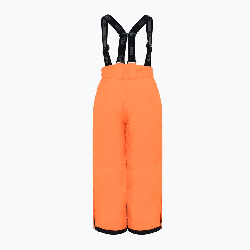 Pantaloni da sci per bambini LEGO Lwparaw 702 arancione neon 2