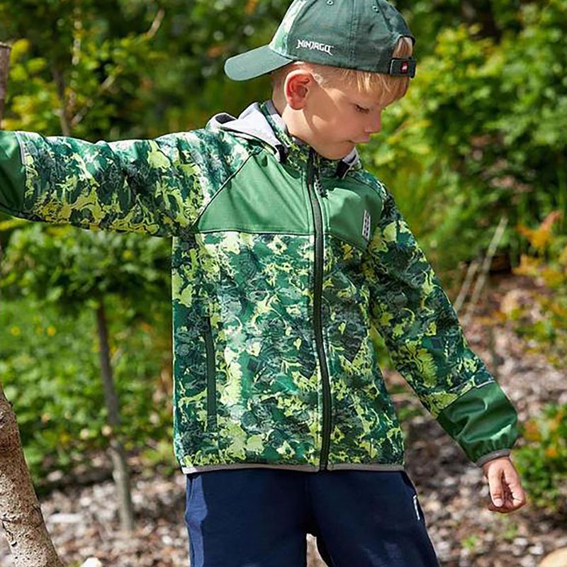 LEGO Lwstorm 203 Giacca softshell verde scuro per bambini 5
