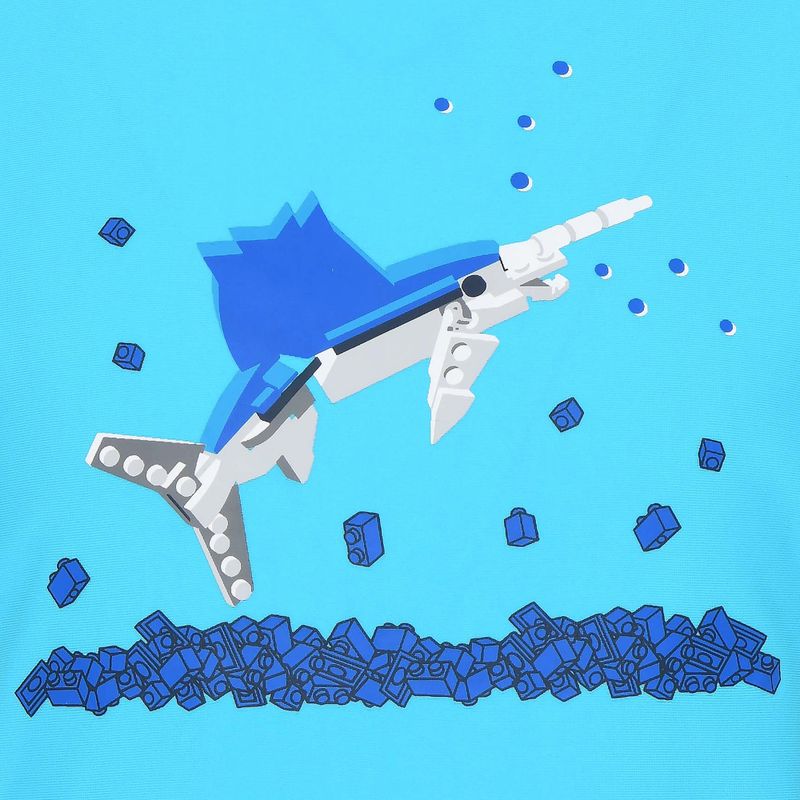 Maglietta da bagno per bambini LEGO Lwalex 307 blu brillante 3