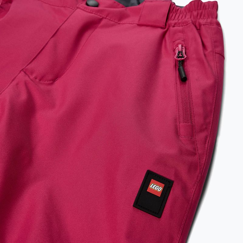 Pantaloni da sci per bambini LEGO Lwparaw 702 rosa scuro 4