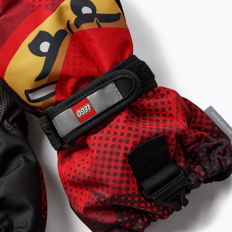 Guanti LEGO Lwagan per bambini 807 rosso 4