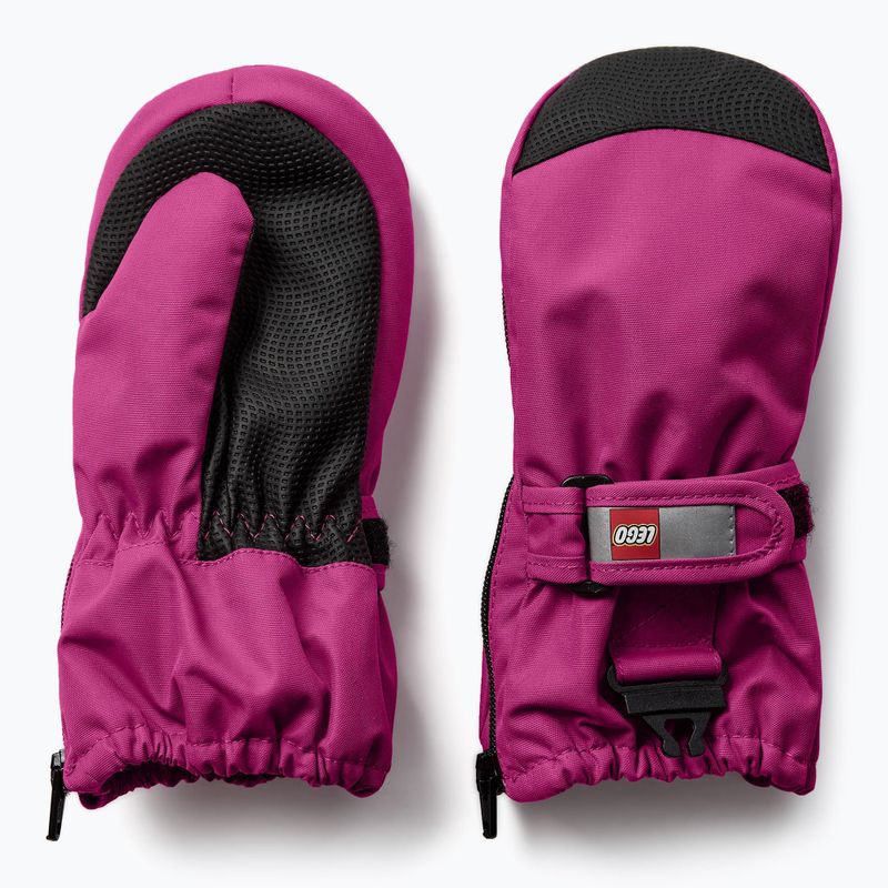 Guanti da sci LEGO Lwaripo per bambini 703 fucsia