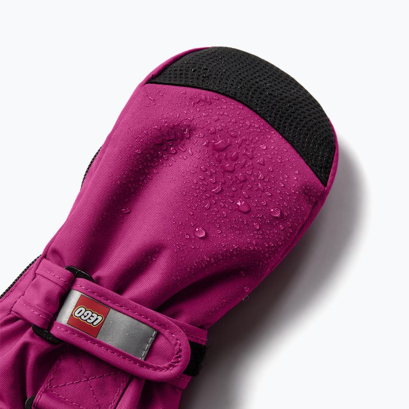 Guanti da sci LEGO Lwaripo per bambini 703 fucsia 3
