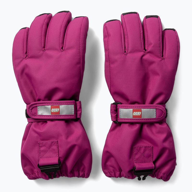 Guanti da sci per bambini LEGO Lwatlin 700 fucsia 2