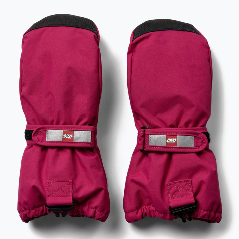 Guanti da sci LEGO Lwatlin per bambini 706 fucsia 2