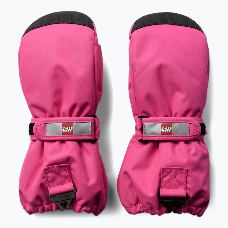 Guanti da sci per bambini LEGO Lwatlin 706 rosa 2