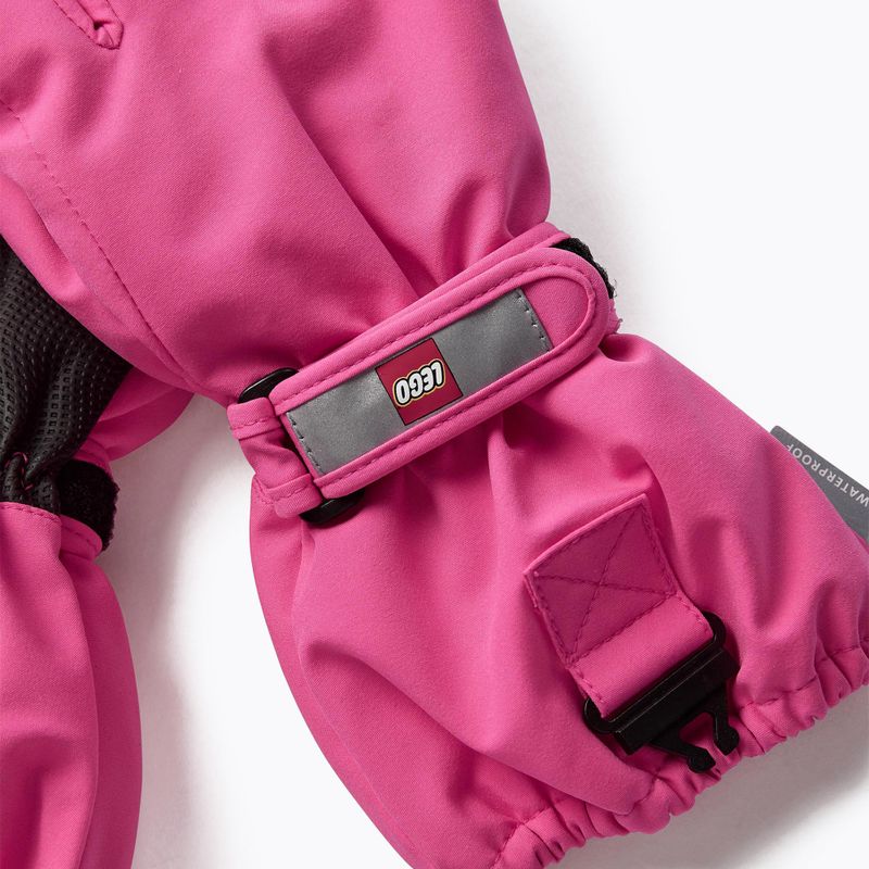 Guanti da sci per bambini LEGO Lwazun 705 2023 rosa 4