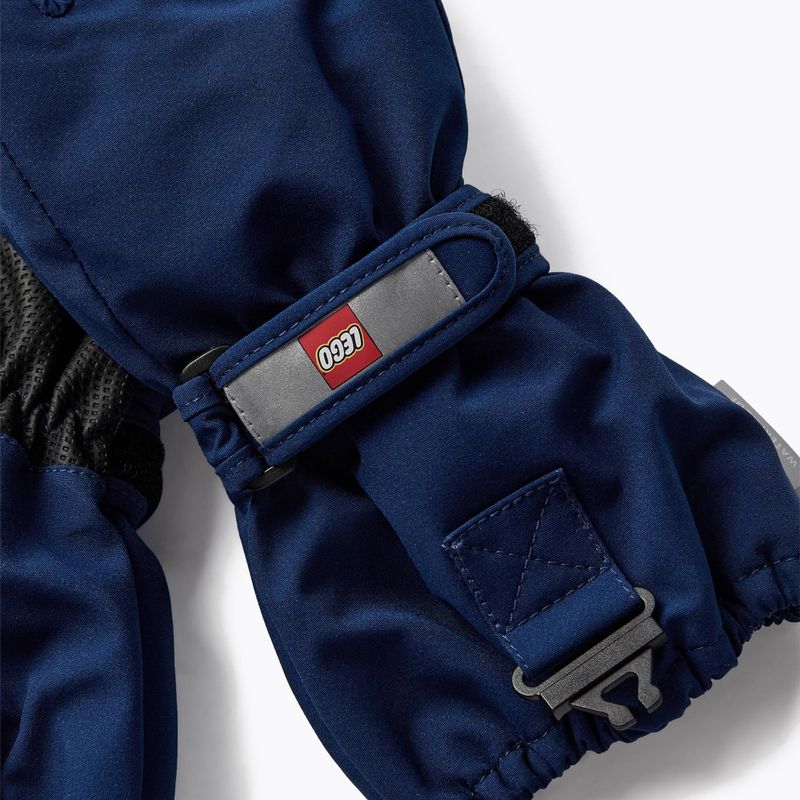 Guanti da sci per bambini LEGO Lwazun 705 2023 blu scuro 4