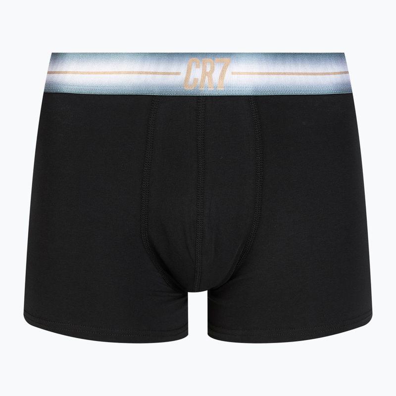 Boxer CR7 Basic Trunk da uomo 3 paia nero/blu navy 2