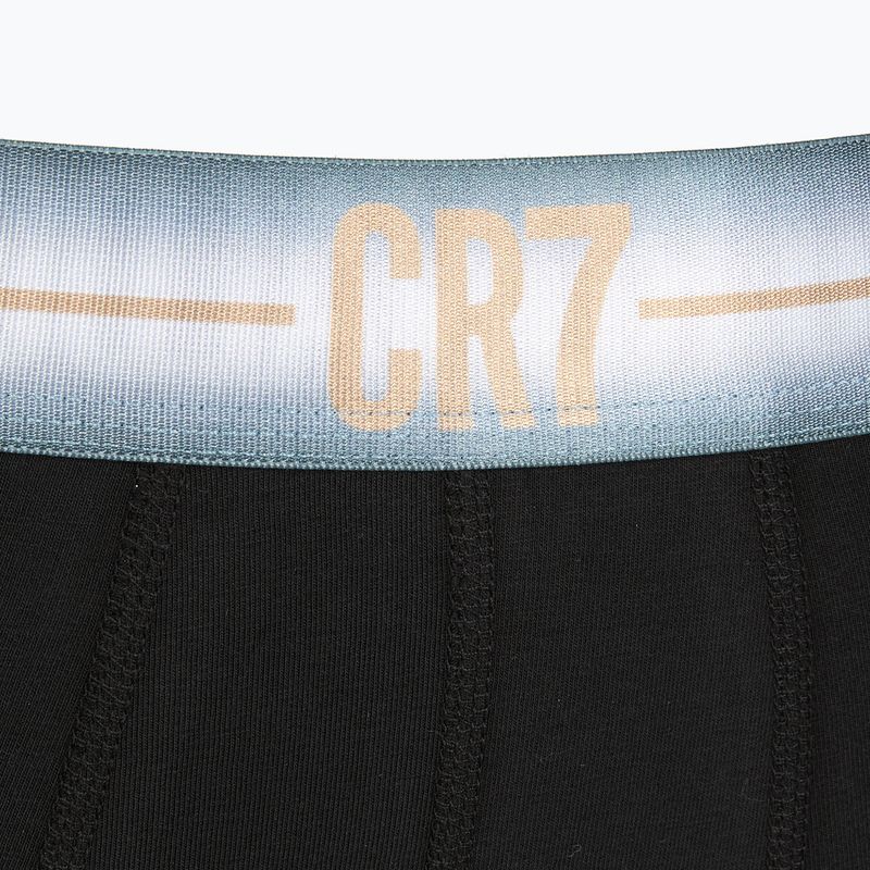 Boxer CR7 Basic Trunk da uomo 3 paia nero/blu navy 4