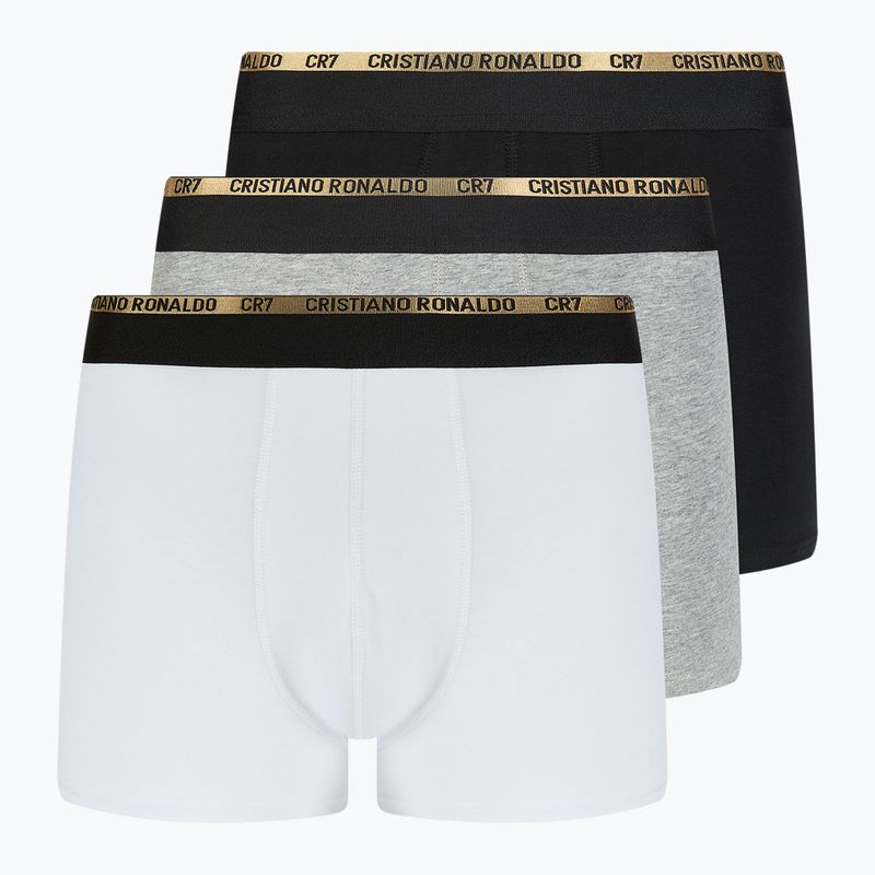 CR7 Basic Trunk boxer da uomo 3 paia nero/bianco/grigio