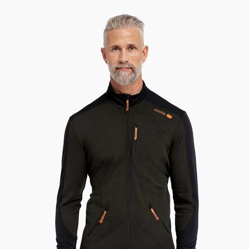 Felpa da sci uomo Dovre Midlayer Full Zip khaki 2