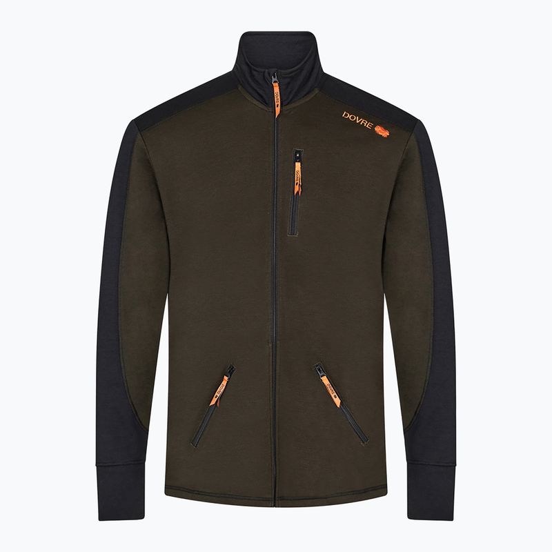 Felpa da sci uomo Dovre Midlayer Full Zip khaki 5