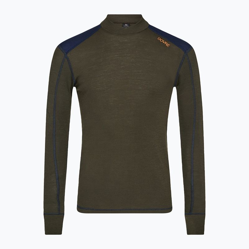 Felpa termica uomo Dovre Folded Collar khaki 4