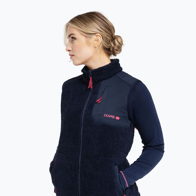 Gilet da donna Dovre Teddy Fleece navy 2
