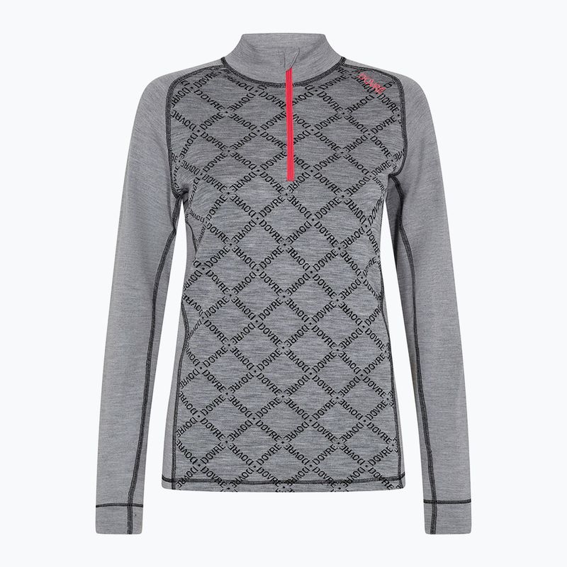 Felpa termica donna Dovre Half Zip Jacquard grey 5