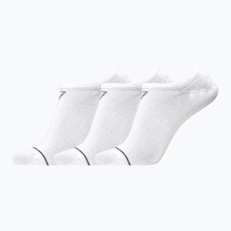 Calzini CR7 Footies da uomo 3 paia bianco