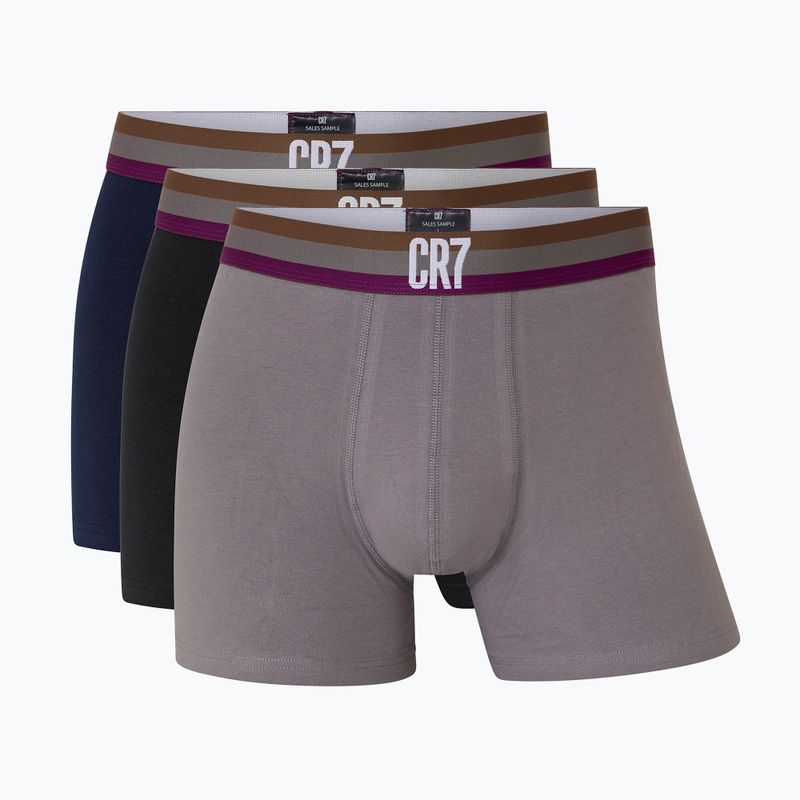 Boxer CR7 Basic Trunk da uomo 3 paia 704 multicolore