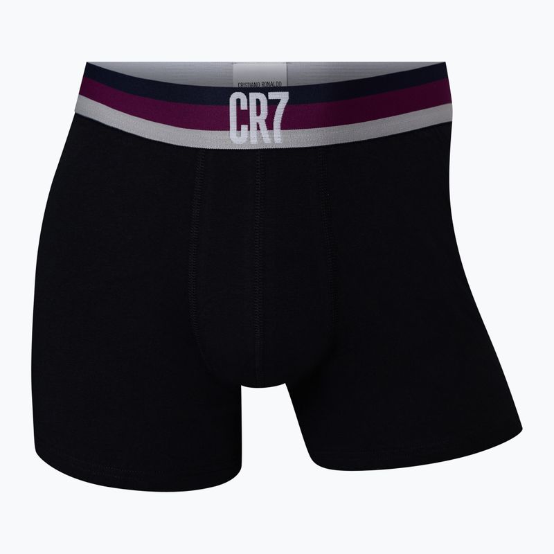 Boxer CR7 Basic Trunk da uomo 4 paia nero 2