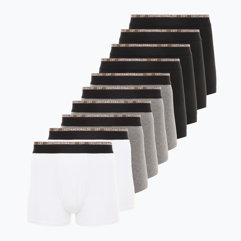 Boxer da uomo CR7 Basic Trunk 10 paia multicolore