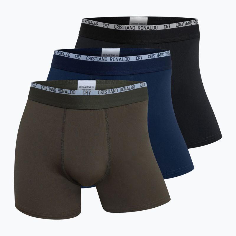 Boxer CR7 Basic Trunk da uomo 3 paia multicolore