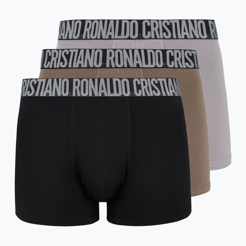 Boxer CR7 Basic Trunk da uomo 3 paia 709 multicolore