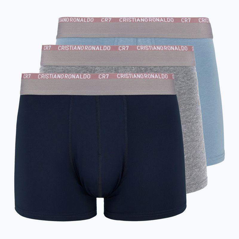 Boxer CR7 Basic Trunk da uomo 3 paia 710 multicolore