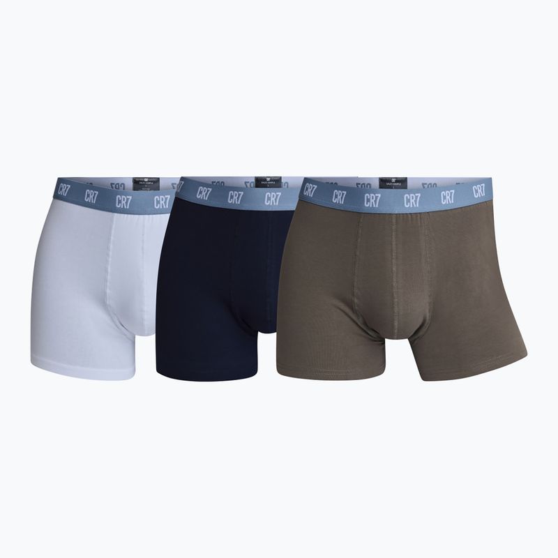 Boxer CR7 Basic Trunk da uomo 3 paia 712 multicolore