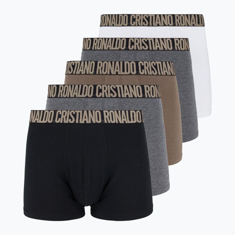 Boxer CR7 Basic Trunk da uomo 5 paia multicolore