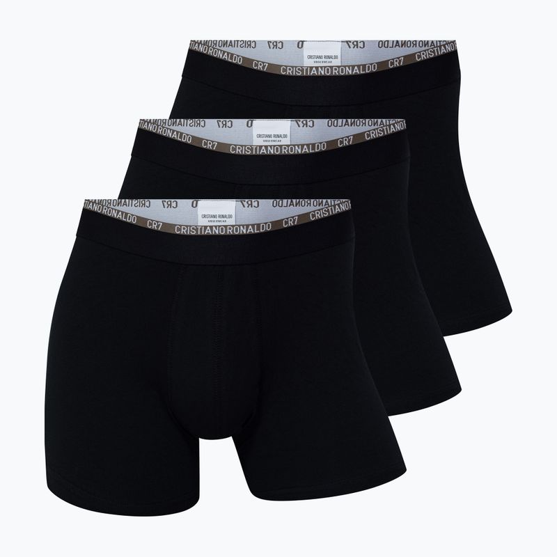 Boxer CR7 Basic Trunk da uomo 3 paia 2763 nero