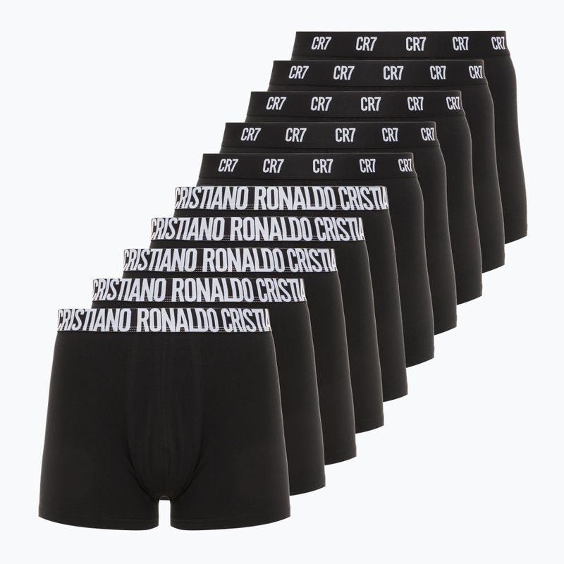 Boxer uomo CR7 Basic Trunk 10 paia nero