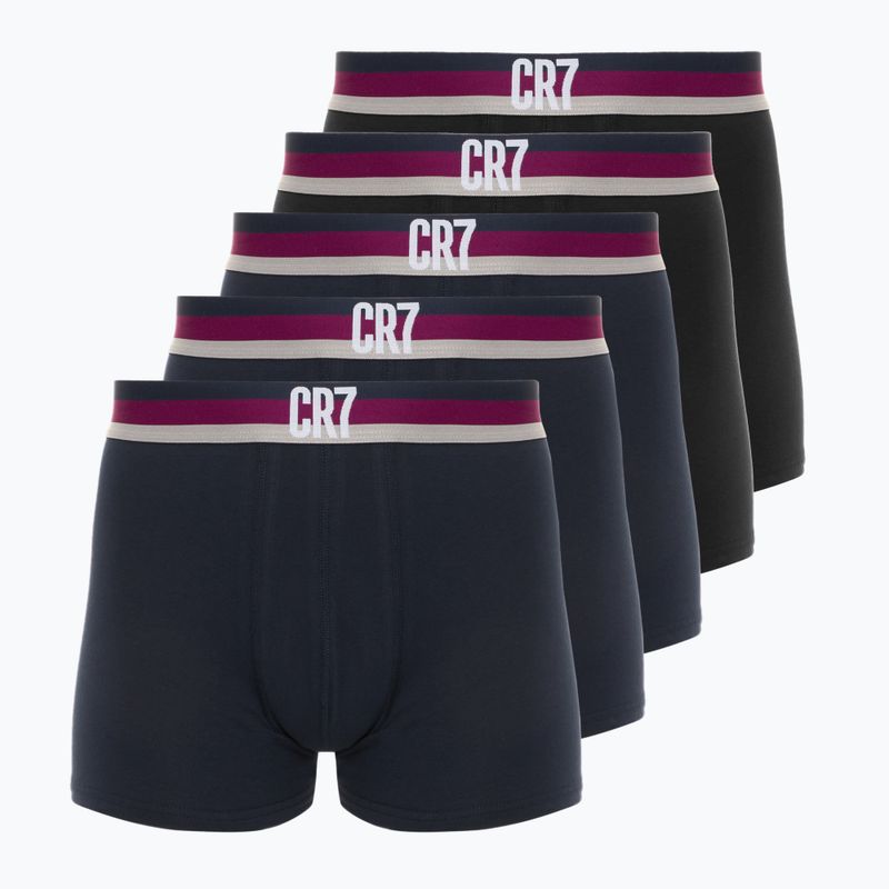 Boxer da uomo CR7 Basic Trunk 5 paia 2330 nero