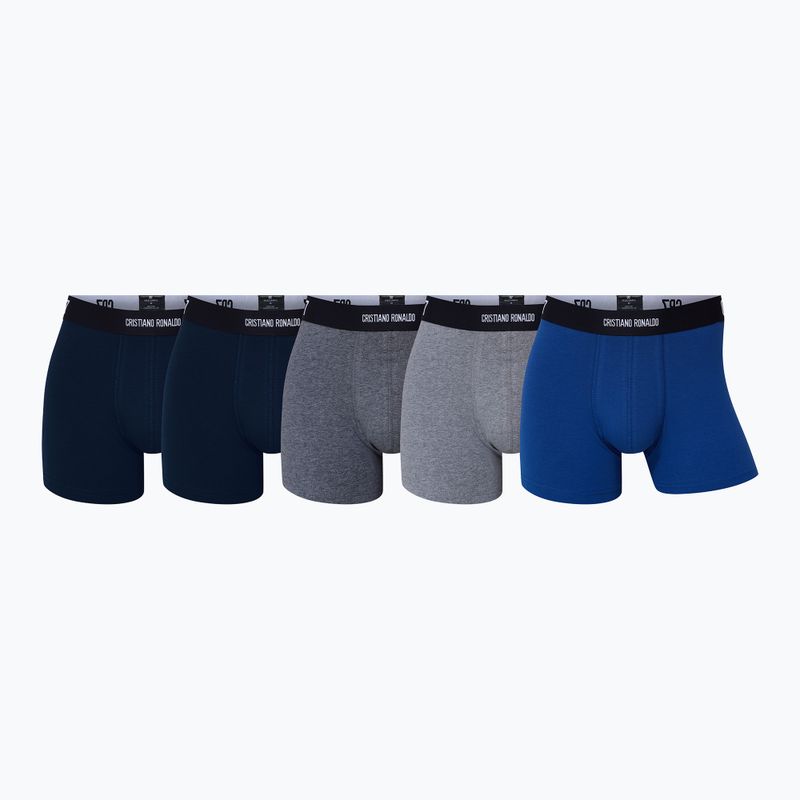 Boxer CR7 Basic Trunk da uomo 5 paia multicolore 2