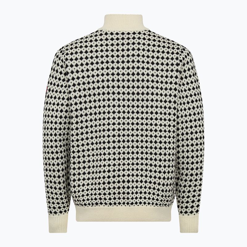 Maglione da uomo Dovre Knitted Half Zip Pullover beige 2