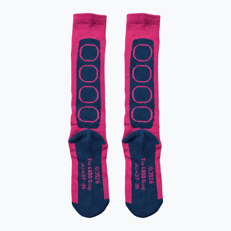 Calze da sci bambini LEGO Lwazun 700 fuchsia 2