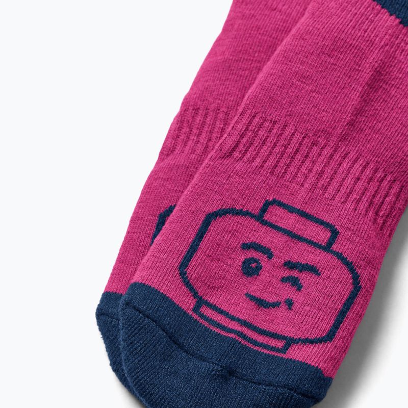 Calze da sci bambini LEGO Lwazun 700 fuchsia 3