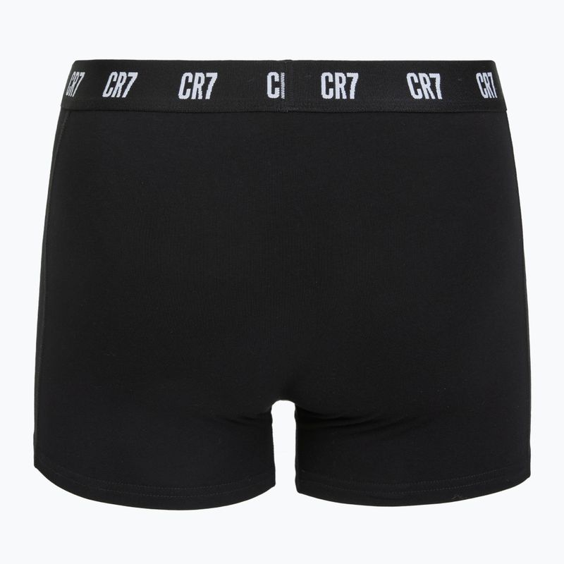 Boxer da uomo CR7 Fashion Trunk 2 pack black 3