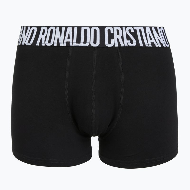 Boxer da uomo CR7 Fashion Trunk 2 pack black 2