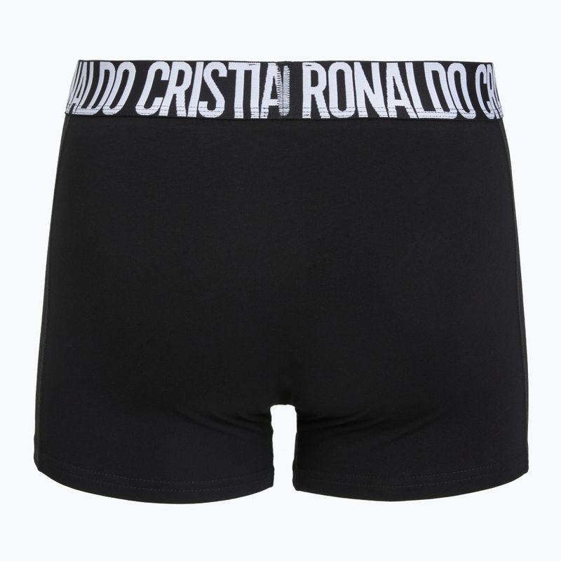 Boxer da uomo CR7 Fashion Trunk 2 pack black 3