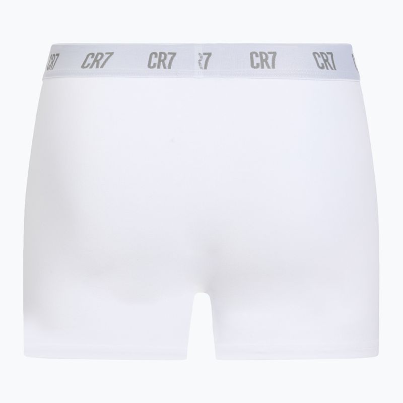 Boxer CR7 Basic Trunk da uomo 3 paia bianco 3