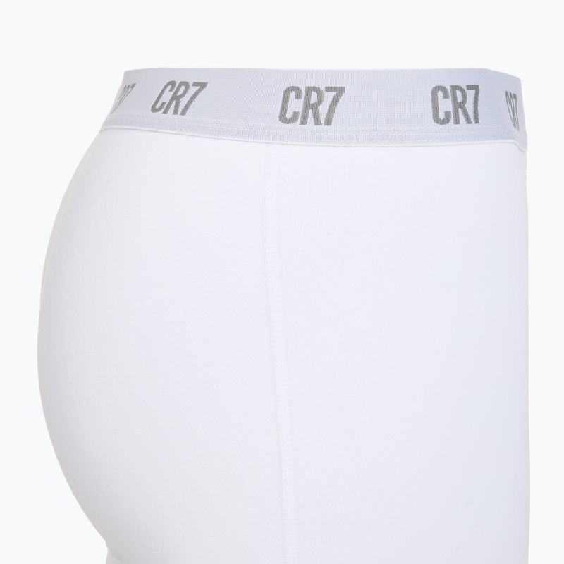 Boxer CR7 Basic Trunk da uomo 3 paia bianco 4