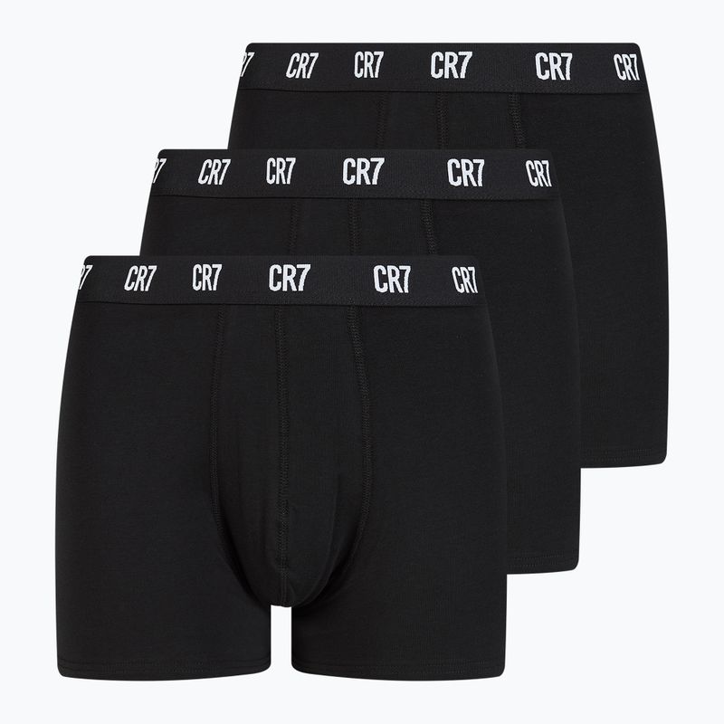 Boxer CR7 Basic Trunk da uomo 3 paia nero